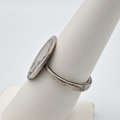 Vintage 900 Coin Silver 1917 D Mercury Dime 10C Homemade Coin Ring Size 7