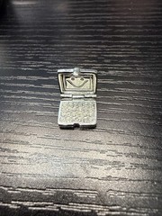 Vintage 925 Jezlaine movable laptop computer with stones charm