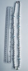 Miriam Haskell Vintage Signed Milk Glass Bead Necklace Any Multi Color Crystals