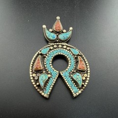 Old Ethnic Unique Horseshoe Design Tibetan Handmade Beautful Pendant