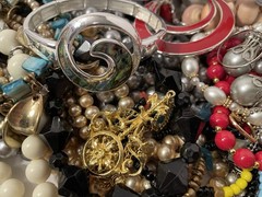 4Lb Mixed Mystery Jewelry Lot Vintage Mod Boho Bead Necklaces Bracelets Earrings