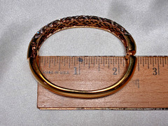 Rare Glamorous Swarovski Pave Crystal Crisscrossed Weave Pattern Bangle Bracelet