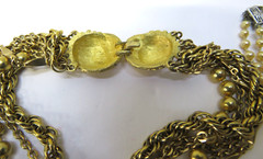 Vintage LOT of 12 Necklaces Assorted Sizes & Colors Gold red white pearl