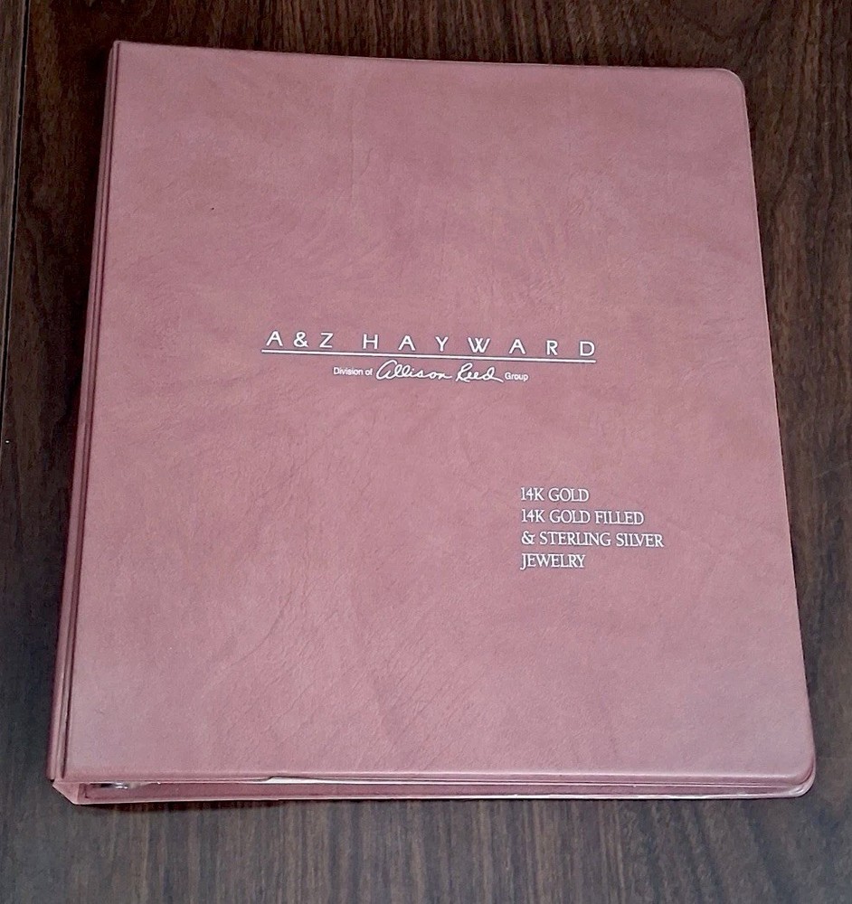 A&Z Hayward 14K Gold Jewelry Catalog Binder Earrings Chains Lockets Vintage 1990
