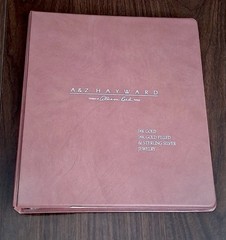 A&Z Hayward 14K Gold Jewelry Catalog Binder Earrings Chains Lockets Vintage 1990