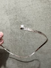 Vintage Mexico 925 Sterling Silver Collar Necklace Torque Choker