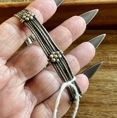 Vintage European Silver 7 Strand 8 Inch Bracelet From The Netherlands