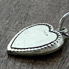 Sweetheart Jewelry DoubleSided Silver Vintage Necklace