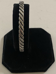 Lot of 4 Vintage Sterling Silver Twisted Rope Cuff Bracelets Size 6 & 7 (92.45g)