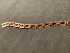 Renoir copper choker necklace, vintage