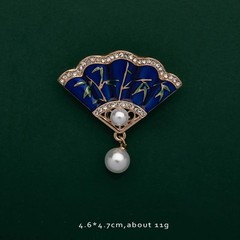 Vintage Brooch Enamel Pin Pearls Vintage Flower Brooch Plant Animal Insect Fruit