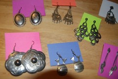 Vintage Retro Ear Rings, 1970s, 1980s 1990s, GROUP 8, priced per or the lot