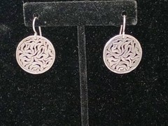 Vintage Silpada Salta Escape Sterling Silver filigree Circle earrings Retired