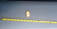 Vintage Mid Century Gold Tone Starburst Statement Pendant Necklace 17.75 Award