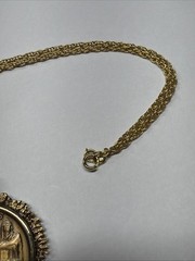 Official 1974 Illinois Medallion US Bicentennial 1776-1976 Coin Pendant 24”Chain