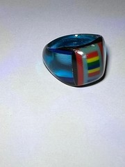 BOB DODD VINTAGE HANDCRAFTED CELLULOID RING