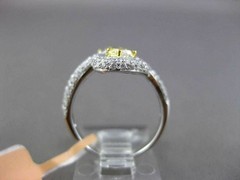 ESTATE LARGE 1.91CTW WHITE & YELLOW DIAMOND 18KT TWO TONE GOLD 3D COCKTAIL RING