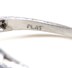 Antique 1920’s Mounting Engagement Platinum Hold 8.5MM-9MM Ring Size 6.25 UK-M