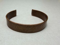 Vintage Hammered Copper Cuff Bracelet Minimalist Set Cuff And Ring Sz 7