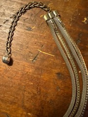 Hobe’ 4-strand bow tie vintage necklace
