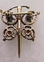 Vintage, Butterfly Pin / Brooch. Approx. 1.5,” long x 1″ wide, Signed STEO