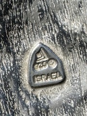 Vintage Silpada Israel 925 Sterling Silver Modernist Pendant w/ Italy GMG Chain