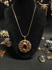 Vintage 2 Modern Costume Jewelry Necklaces Bracelets Earrings And More Amber Lot