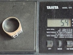 Vintage men’s signet ring sterling silver 925 Size 11.5 wt. 5.4 g.