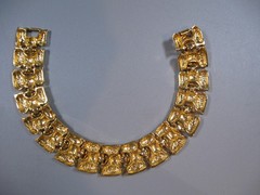 Vintage Jewelry Set Necklace Earrings And Bracelet