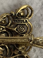 Vintage Pakula Rhinestone Christmas Tree Brooch