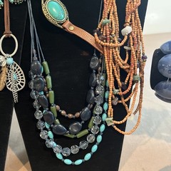 Jewelry Lot Faux Turquoise Blue Southwestern Style Necklaces Bracelets Earrings