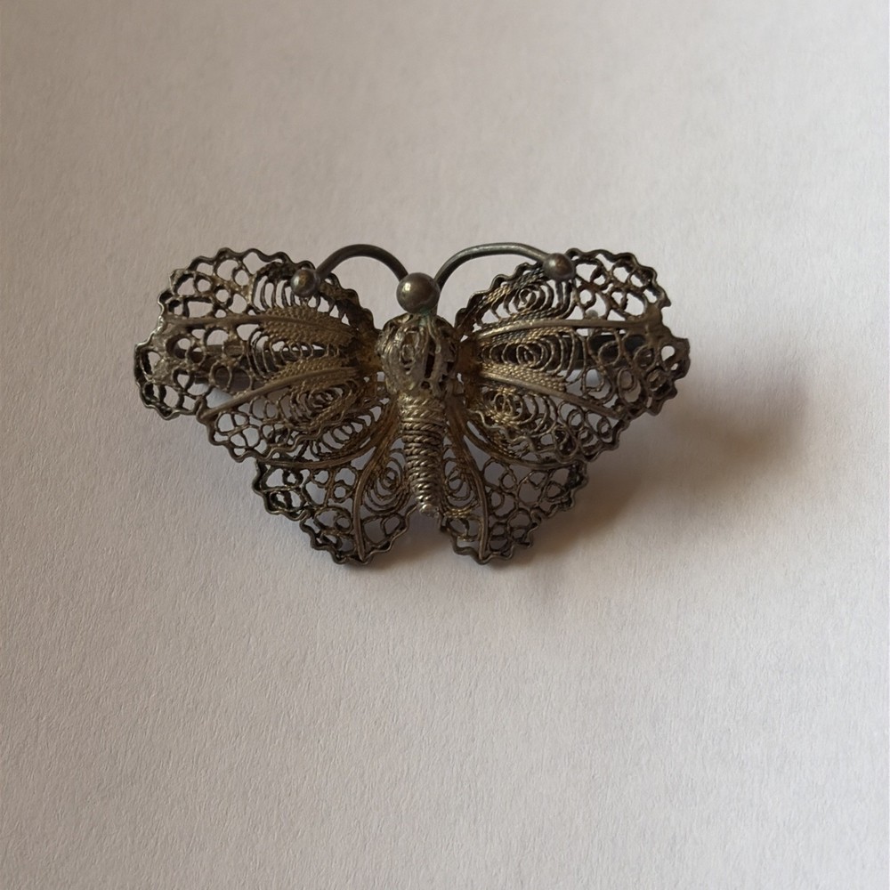 Vintage Silver Butterfly Broach