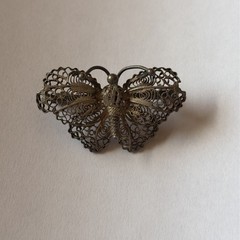 Vintage Silver Butterfly Broach