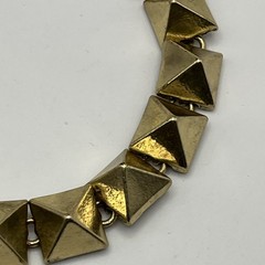 Vintage HTF Rare Lucky Brand Gold Tone Pyramid Bracelet Boho Chic Spike