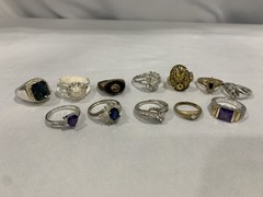 N/A Large Assorted Lot of Vintage & Costume Jewelry