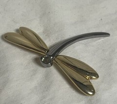LC Lauren Conrad Two Tone Dragonfly Brooch Pin