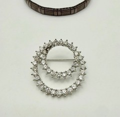 Vintage Jewelry Lot Nolan Miller Watch Espo Opal Pendant 14K GP Crystal Brooch