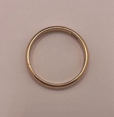 USSR Soviet Vintage Wedding Ring Yellow Gold 14K 2.27gr – Size 5.5 / 3.1mm width