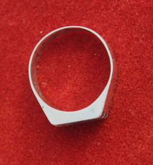 Vintage 1960s sterling silver abalone / mop ring 925 size 8.75 Bahamas