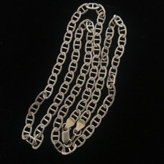 Vintage 925 Italy Sterling Silver Anchor Mariner Chain Necklace 22″ 5.2 mm 0249