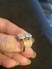 Vintage Old European 2.33cttw Diamond And Yellow Gold Ring Size 6.25