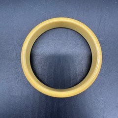 Vintage Yellow Bakelite Bangle Bracelet Retro Chic Jewelry Mid Century Modern