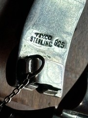 Vintage Higher Quality Taxco Bracelet W/Safety Chain ((Amazing Patina)) 7.25”