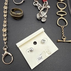 Lot Of Fossil Signed Rose Gold Tone Necklaces And Bracelet Earrings Rings J150