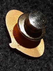 GOLD FILLED 20 YEARS OF SERVICE EXEMPLA LABEL PIN JEWELRY