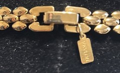 Vintage Signed Revlon Gold Tone Necklace 18”