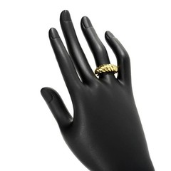 Mayamar Croissant Ring, 24K Gold Plated, Size 7 – NEW – SOLD OUT ONLINE