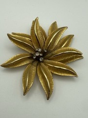 Vintage Jewelry Lot Nolan Miller Watch Espo Opal Pendant 14K GP Crystal Brooch