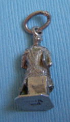 Vintage Moses Statue Michelangelo Rome Italy silver charm