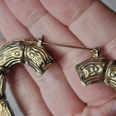 VTG Large Heart Hoop Statement Earrings Lightweight Hollow Gold Tone 2.75 Love